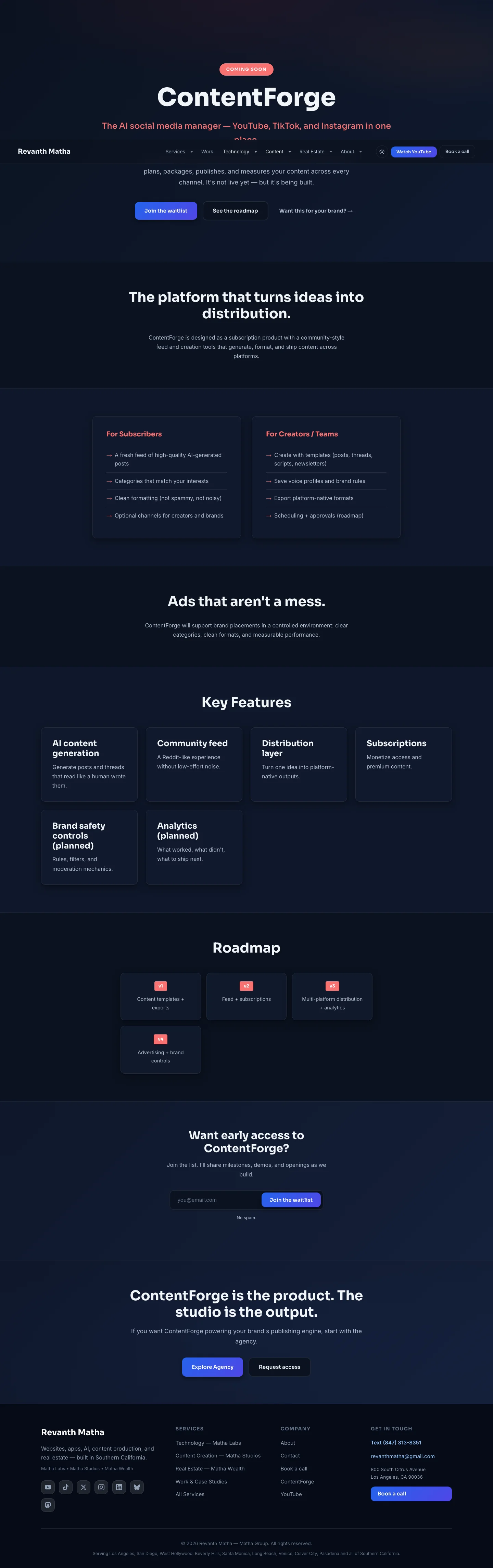 ContentForge screenshot