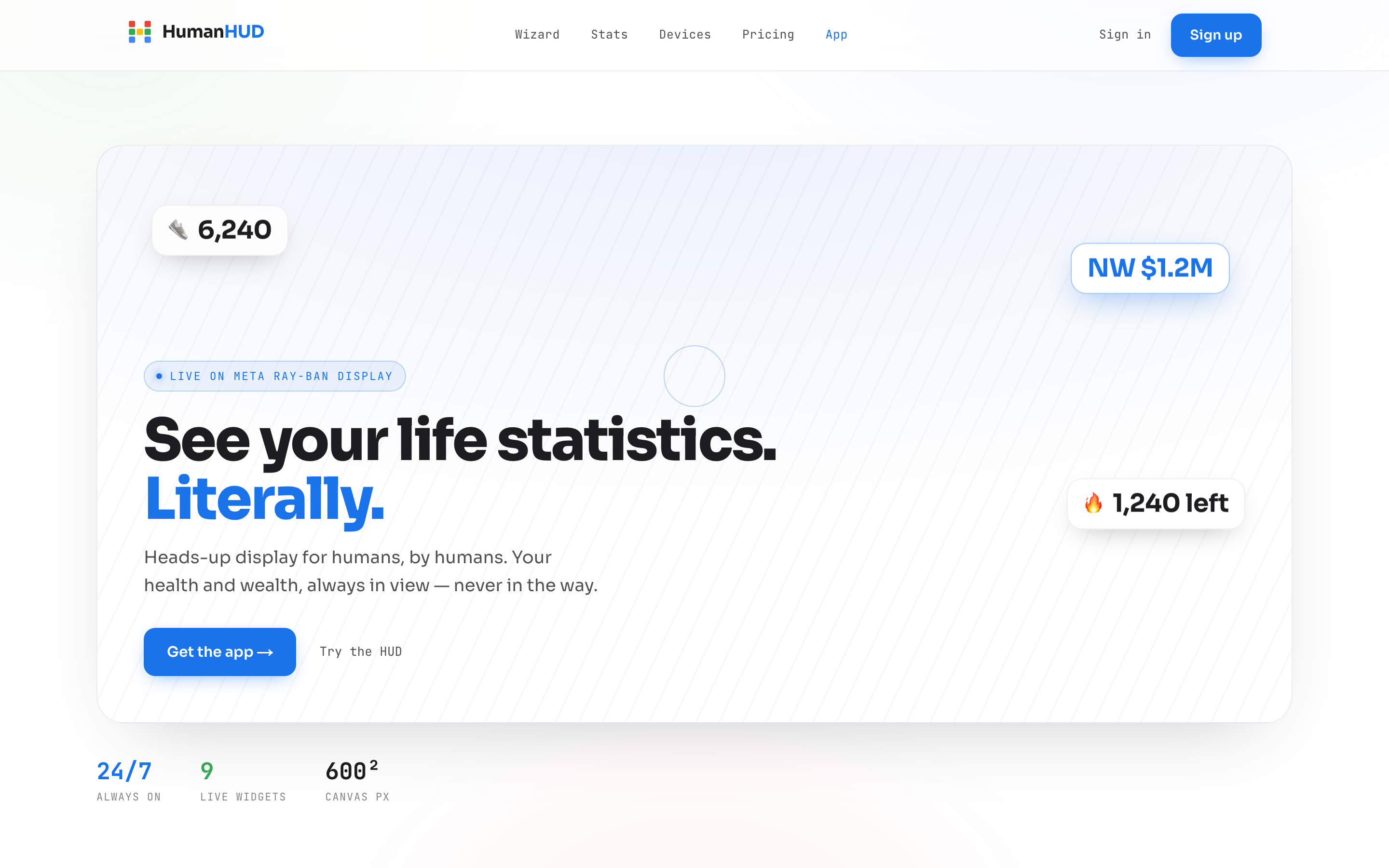 HumanHUD screenshot